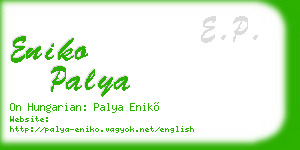 eniko palya business card